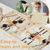 Large Foldable Foosball Winner Games Table Hockey Catapult Chess Parent-child Fast Sling Puck Board Toys For Children Adults - Image 3