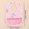 5pcs Baby's Soft Waterproof Bib Child Meal Eating Apron with No Sleeves Kid Adjustable Feeding Cloth - Image 2