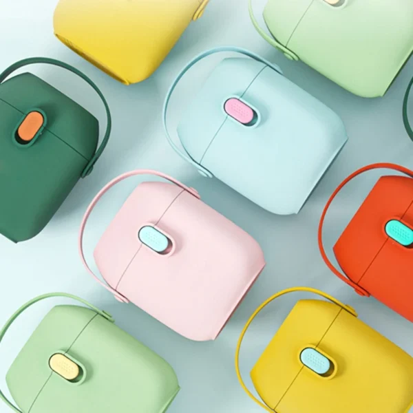 Portable Baby Food Storage Box BPA Free Formula Dispenser Cartoon Infant Milk Powder Box Toddler Snacks Cup Container - Image 3