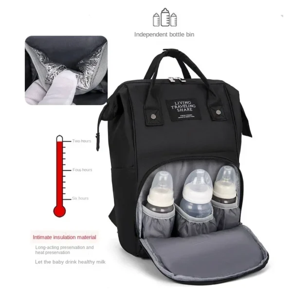 Nappy Backpack Diaper Bag Mummy Large Capacity Bag Mom Baby Multi-Function Waterproof Outdoor Travel Diaper Bags for Baby Care - Image 4