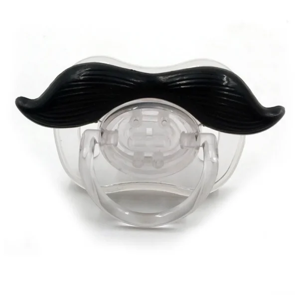 1 Piece Silicone Funny Nipple Dummy Baby Soother Joke Prank Toddler Pacy Orthodontic Nipples Beard Baby Pacifier - Image 5