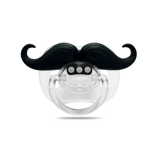 1 Piece Silicone Funny Nipple Dummy Baby Soother Joke Prank Toddler Pacy Orthodontic Nipples Beard Baby Pacifier - Image 3
