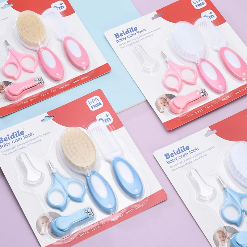 Baby Care Products Children's Baby Nail Clippers Comb Brush Care Set Card Set Easter Gift