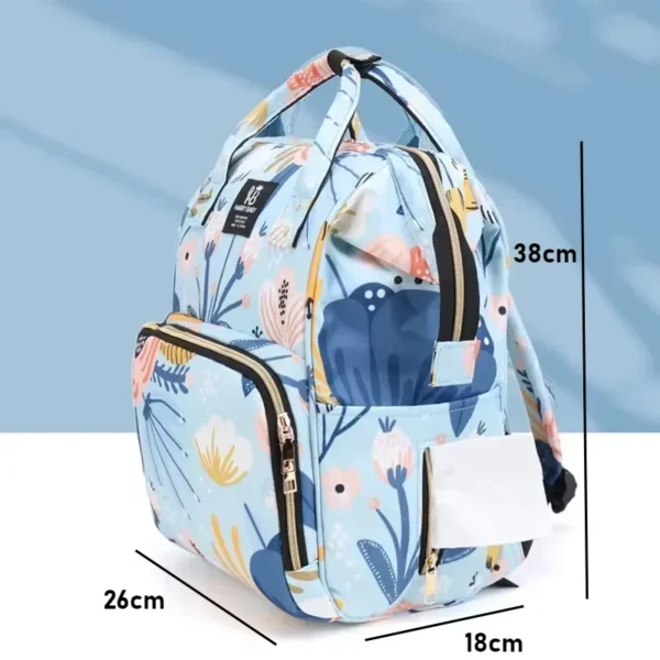 Fashion Print Nappy Backpack Bag Mummy Large Capacity Bag Mom Baby Multi-function Outdoor Travel Diaper Bags for Baby Care Stuff - Image 6