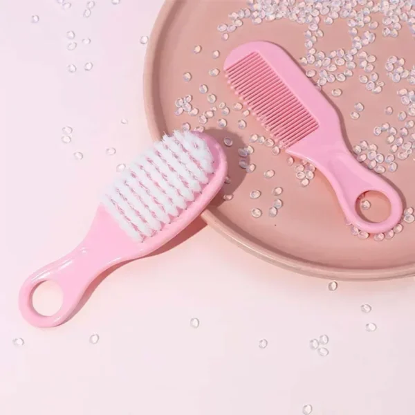 Baby Hairbrush Comb Portable Newborn Infant Toddlers Soft Hair Brush Head Massager Fetal Head Fat Comb Kids Hair Care Supplies - Image 4
