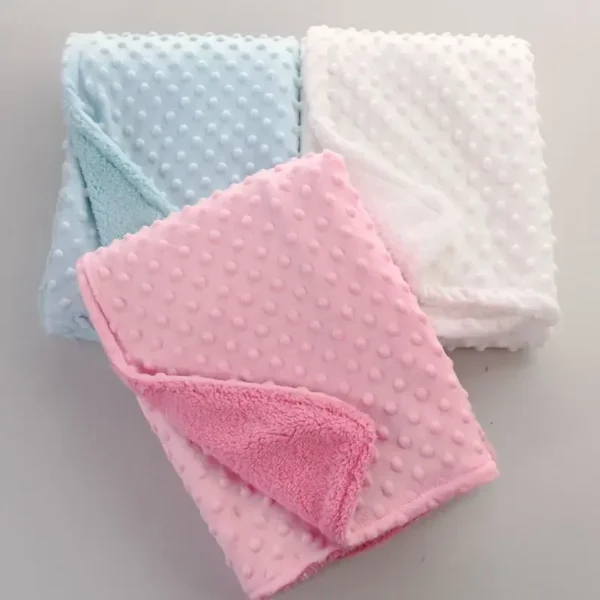 Baby Blankets Warm Fleece Thermal Newborn Soft Sleep Cover Cartoon Beanie Blankets Infant Bedding Swaddle Wrap Kids Bath Towel - Image 2