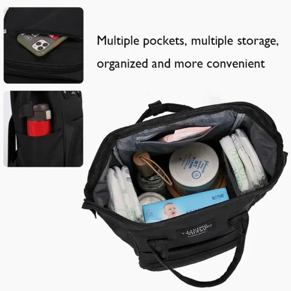 Nappy Backpack Diaper Bag Mummy Large Capacity Bag Mom Baby Multi-Function Waterproof Outdoor Travel Diaper Bags for Baby Care - Image 5